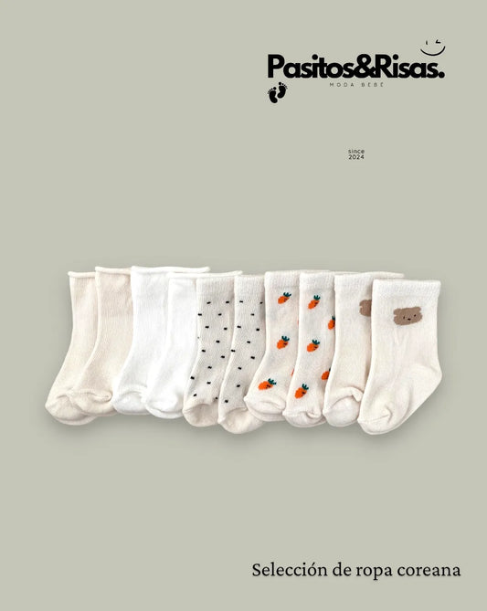 Conjunto Calcetines bebé "Mini Pasitos"